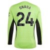 Maillot de Gardien à Manches Longues Manchester United Onana 24 Domicile 2023-24 Pour Homme